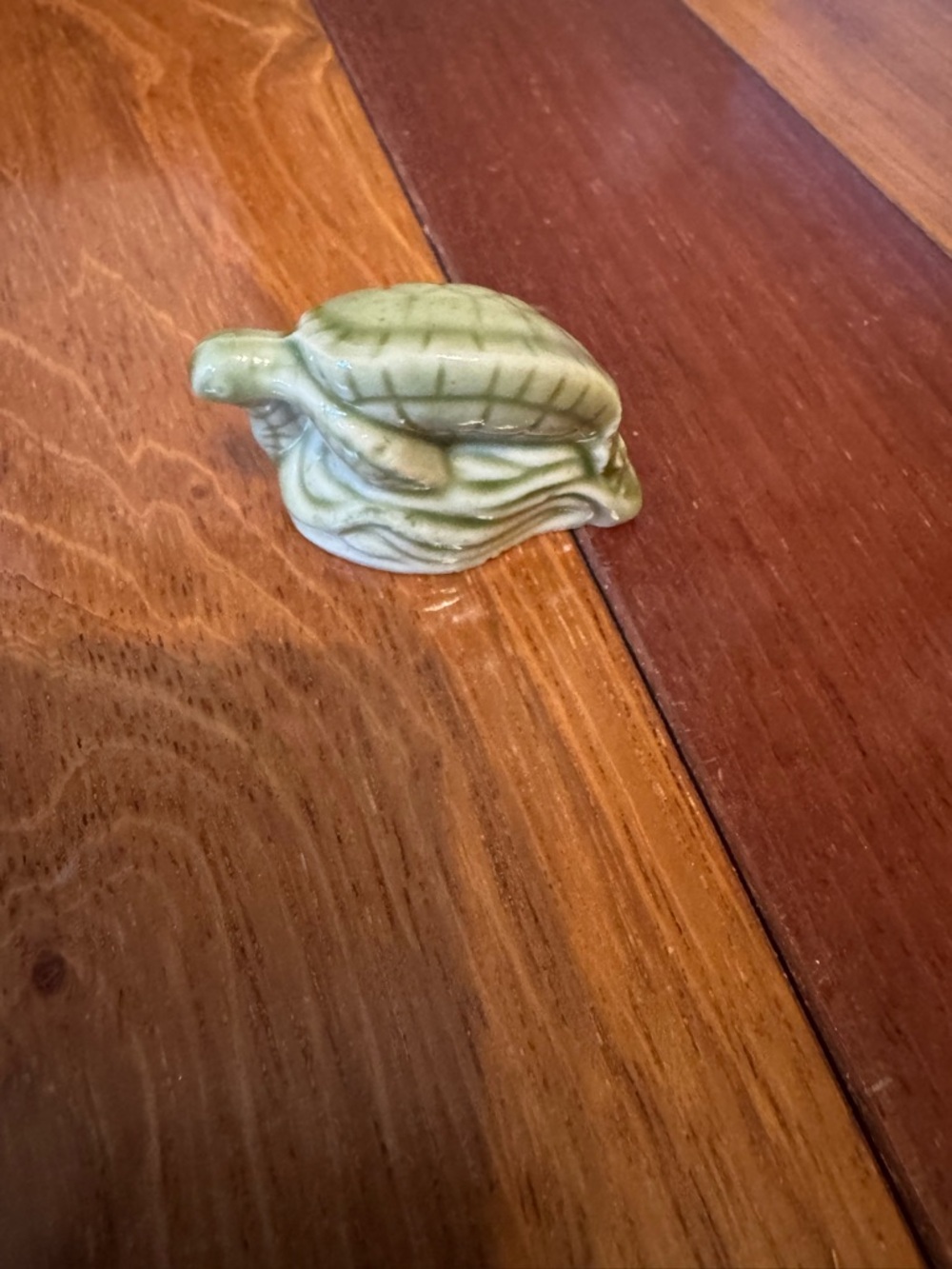 Wade Whimsoes Green Ceramic Turtle Figurine